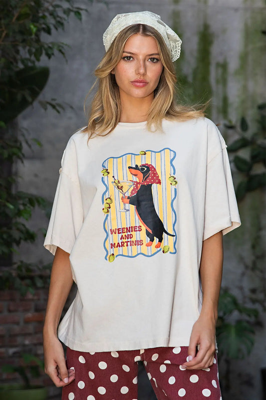Soft Washed Weenies Graphic Top