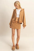 Casual Hoodie And Skorts Set image 0