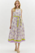 Lavender Lime Floral Midi image 0