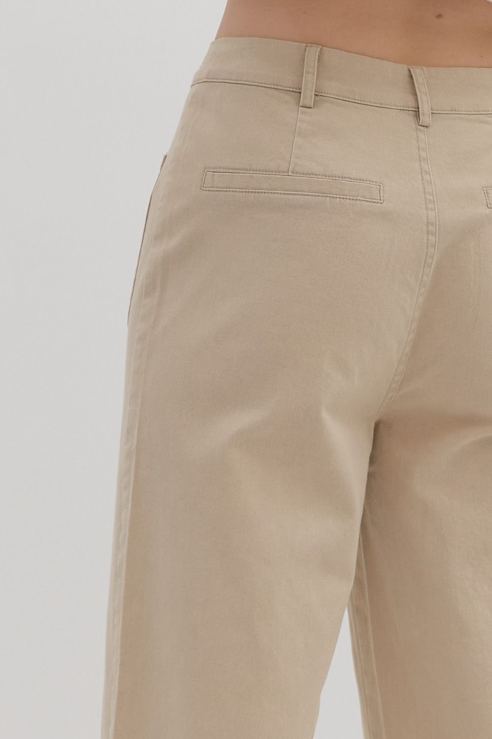 Stone High Waisted, Wide Leg Ankle Pant image 6