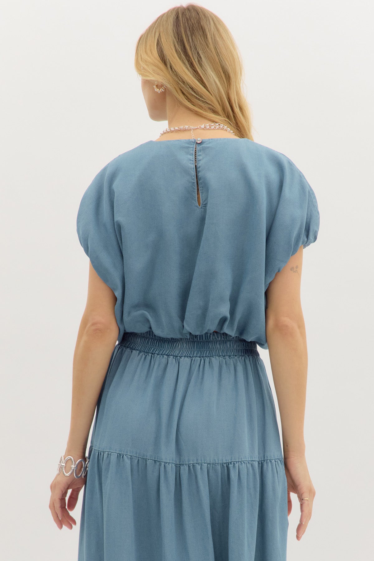 Denim Skirt & Crop Top image 2
