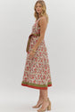 Rust & Olive Sleeveless Floral Midi Dress image 5