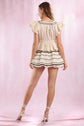 Ribbon Detail Bubble Hem Mini Skirt image 1