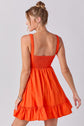 Orange Mini With Sleeveless Scrunch Straps image 3
