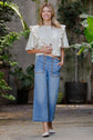 Whipstitch Pocket Cropped Pants