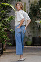 Whipstitch Pocket Cropped Pants