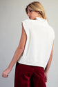 Mock Neck Exposed Seam Top