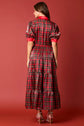 CHRISTMAS PLAID ORGANZA MIDI DRESS image 3