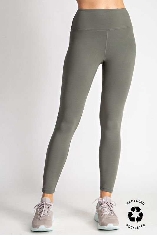GREY SAGE BUTTER SOFT BASIC FULL LENGTH LEGGINGS image 1