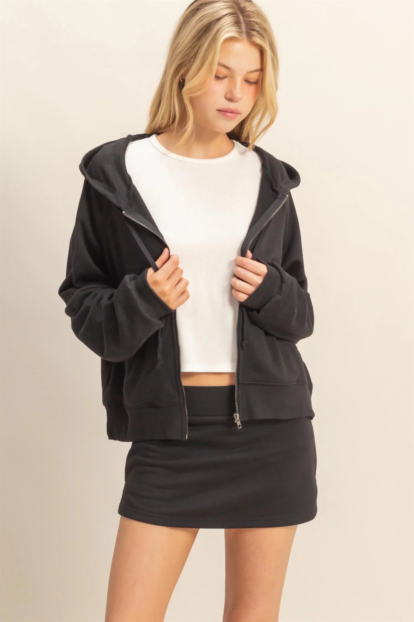 Casual Hoodie And Skorts Set image 13