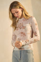 Sheer Vintage Floral Top image 1