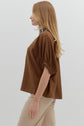Caramel Leopard Dolman Top image 4