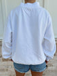 White American Flag Dog Mockneck Sweatshirt