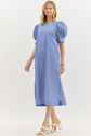 Denim Striped Pullover Maxi image 1