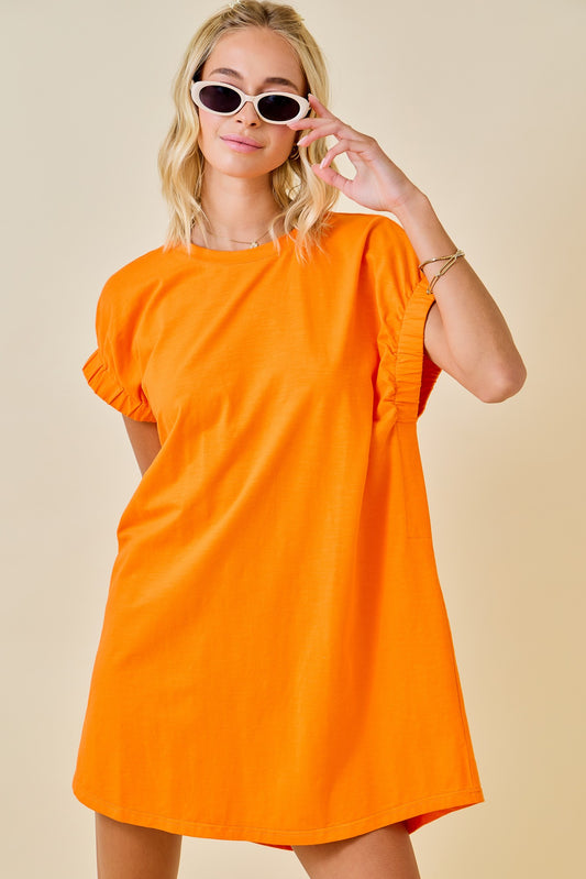 Orange Knit Mini Dress image 1
