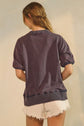 Auburn Acid Washed Short Sleeve Sweatshirt image 3
