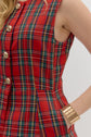 Red Plaid Christmas Vest image 2
