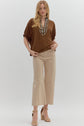 Caramel Leopard Dolman Top image 1