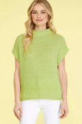 Avocado Sleeveless Mock Neck Sweater Vest