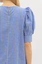 Denim Striped Pullover Maxi image 4
