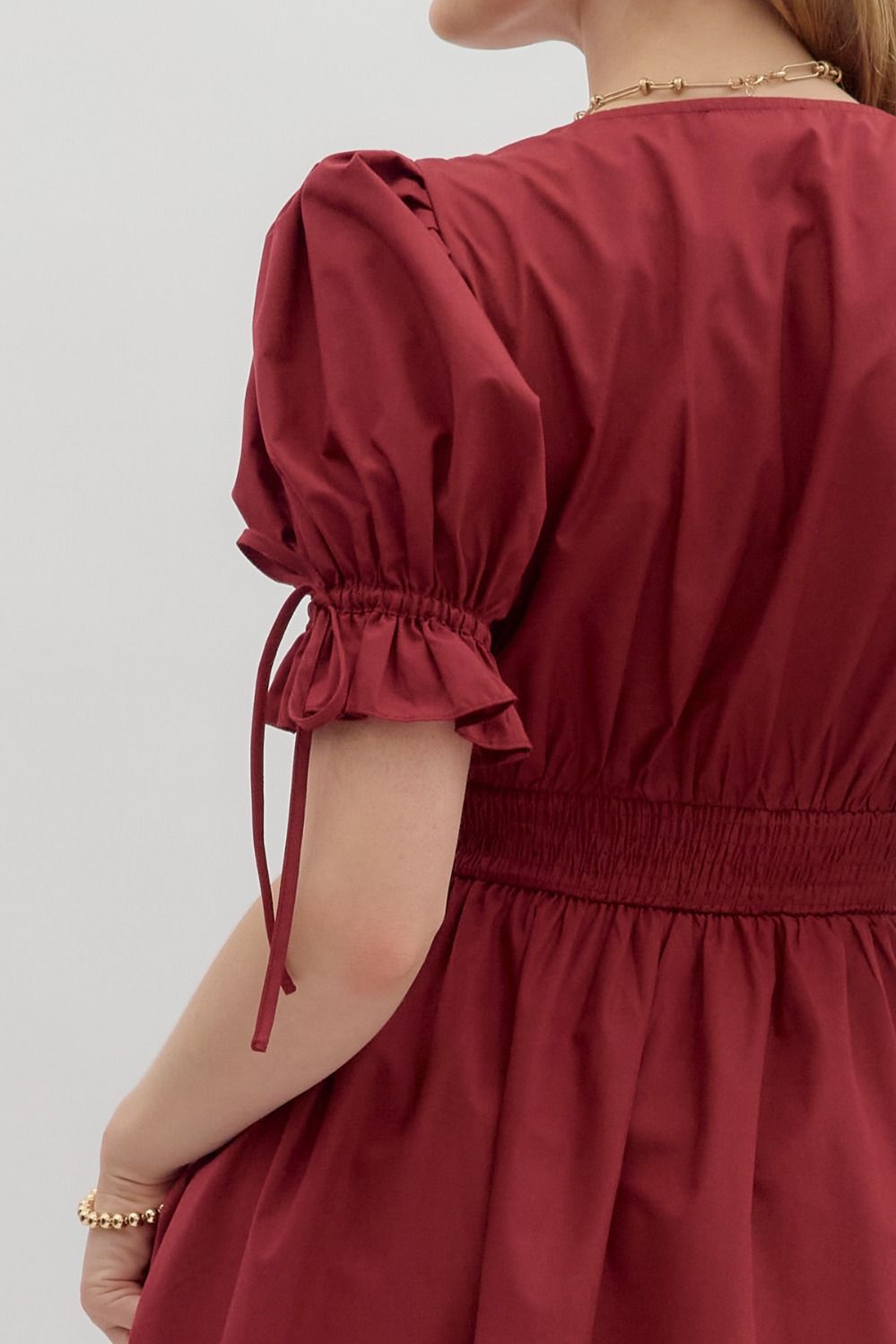 Garnet Midi With Embroidered Skirt Hem image 4