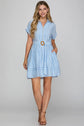 Striped Belted Mini Dress