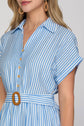 Striped Belted Mini Dress