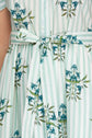 Drop Shoulder Collared Waist Tie Midi