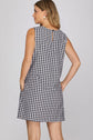Gingham Checked Mini Dress