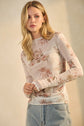 Sheer Vintage Floral Top image 3