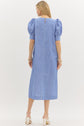 Denim Striped Pullover Maxi image 5