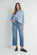 Med - Scissor Cut Wide Leg Jean image 0