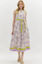 Lavender Lime Floral Midi image 0