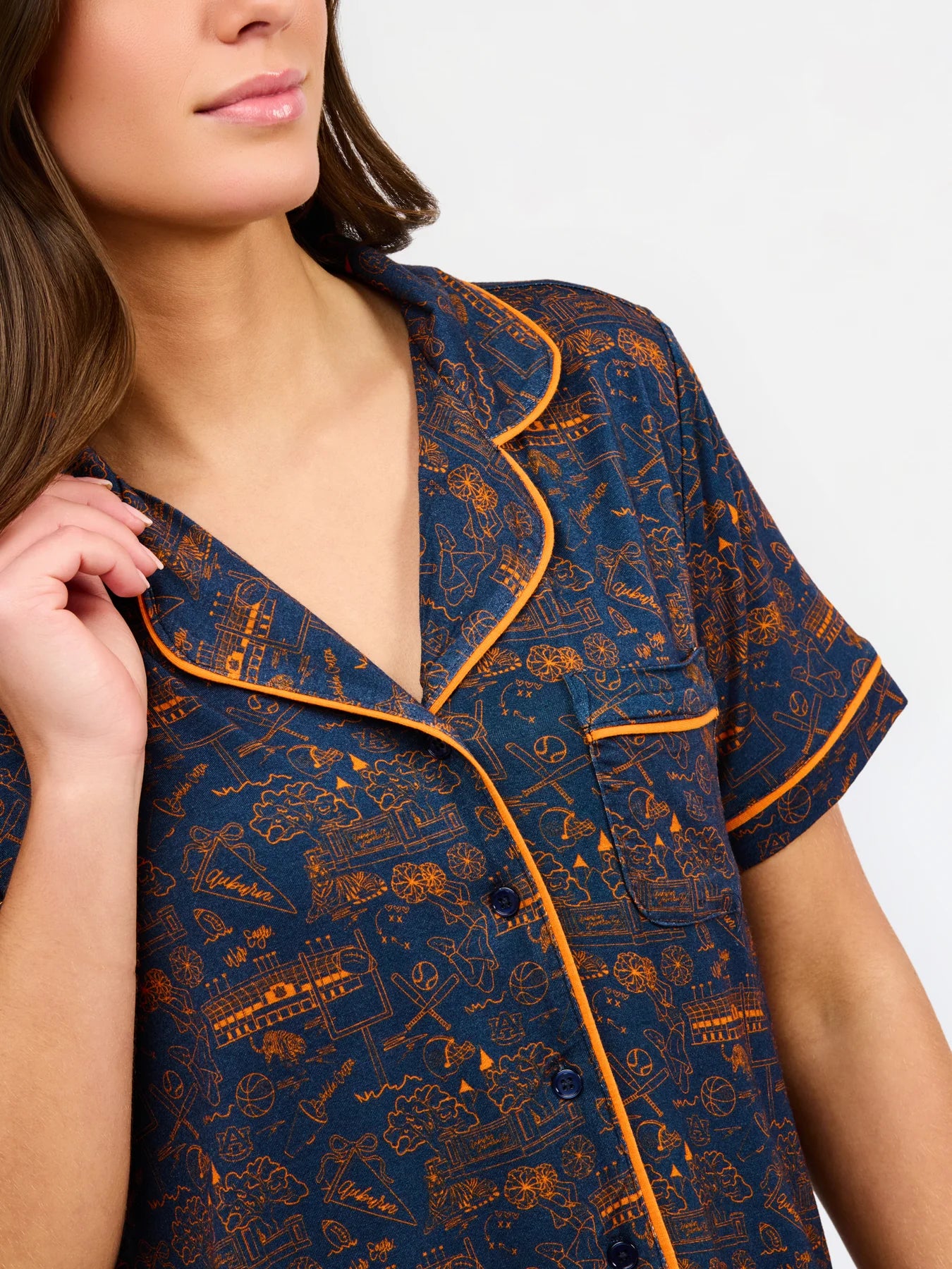Charlotte Auburn Toile Pajama set