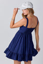 Navy Mini With Sleeveless Scrunch Straps image 2