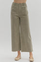 Olive High Waisted Wide Leg Pant image 1