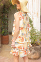 Floral tiered mini dress image 3