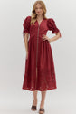 Garnet Midi With Embroidered Skirt Hem image 0