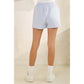 Blue Striped Mock Neck Sweatshirt and Short Set