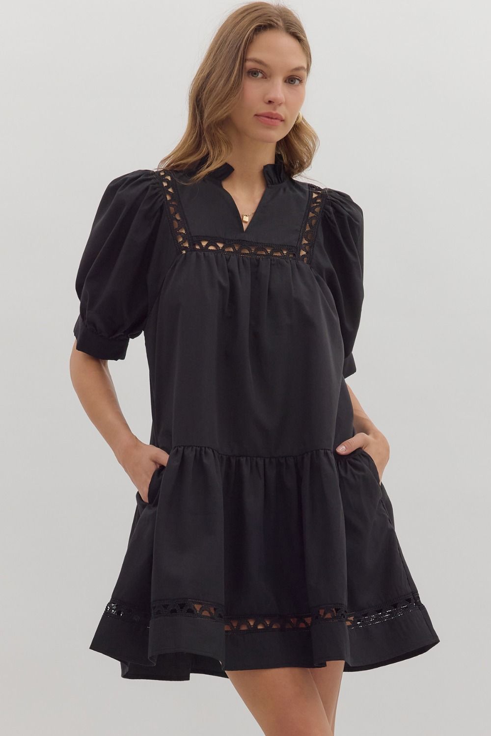 Black Mini with Scallop Accent Trim image 1