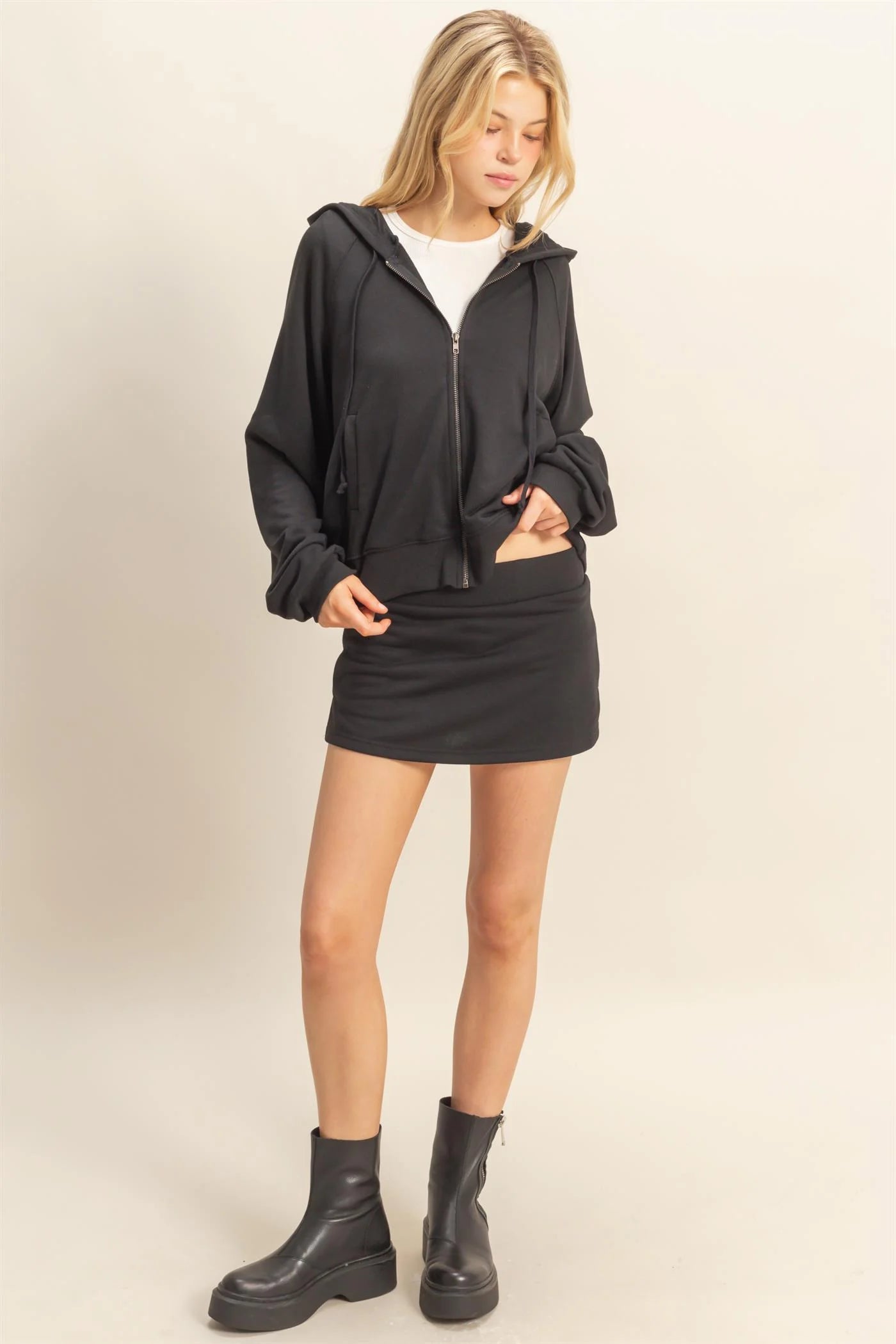 Casual Hoodie And Skorts Set image 7