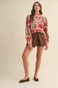 Studed High Waist Skort image 2