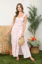 FLORAL WAIST TIE SIDE SLIT CORSET MAXI DRESS