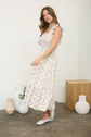 Ruffle Sleeveless Smocked Midi Dress