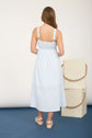 Blue Stripe Sweetheart Button Down Midi