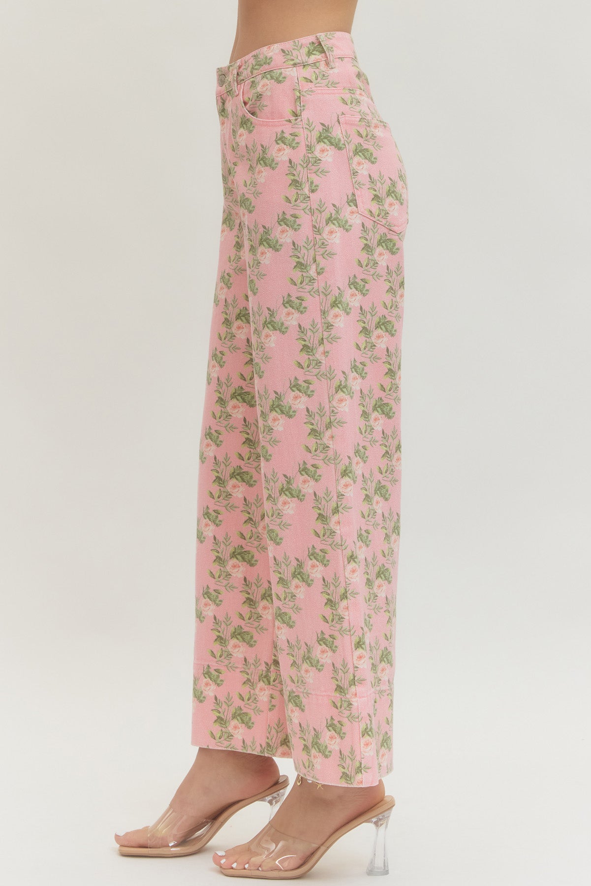 Floral Print Wide Leg Pant