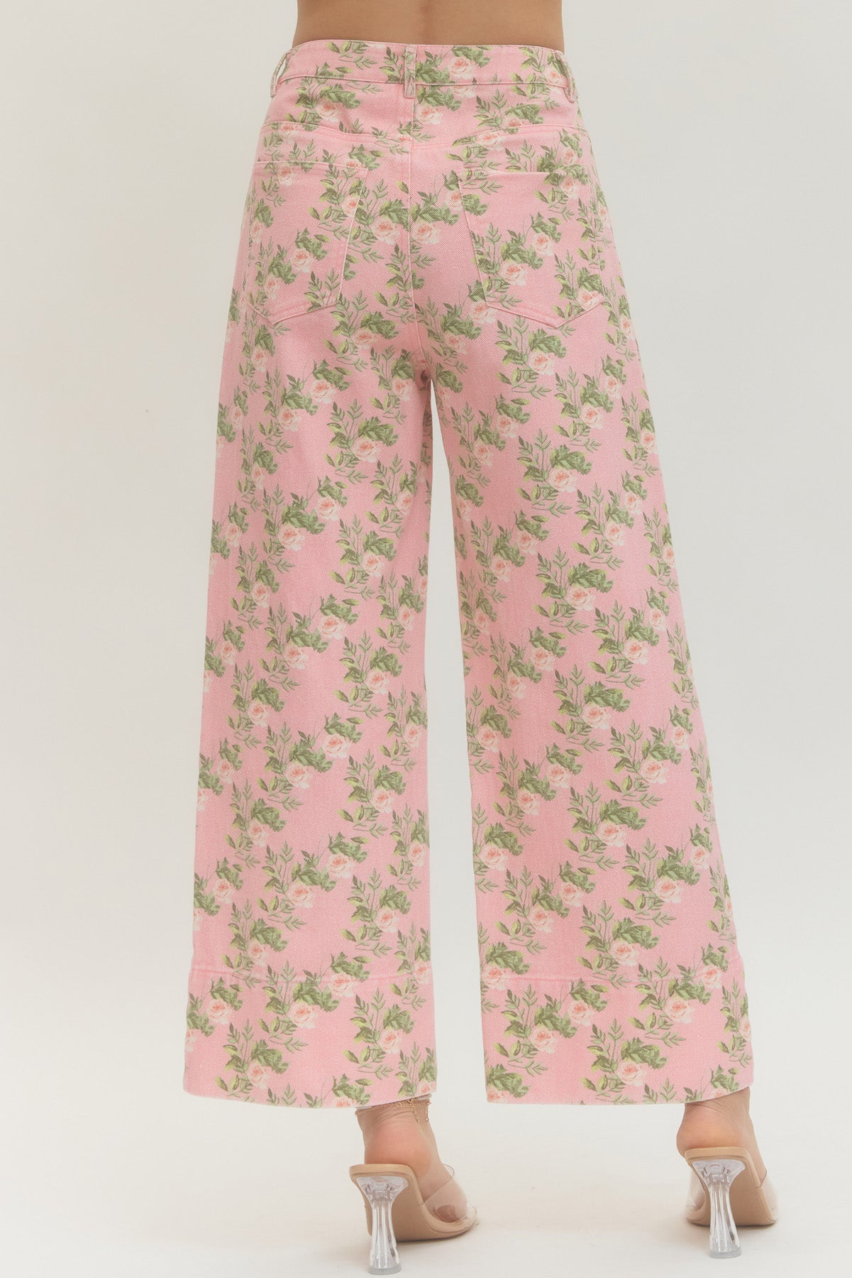 Floral Print Wide Leg Pant