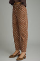 Brown Denim Polka Dot Pant