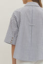 Navy Stripe 3/4 Sleeve Top