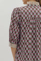 Brown & Pink 3/4 Sleeve Floral Mini Dress image 6